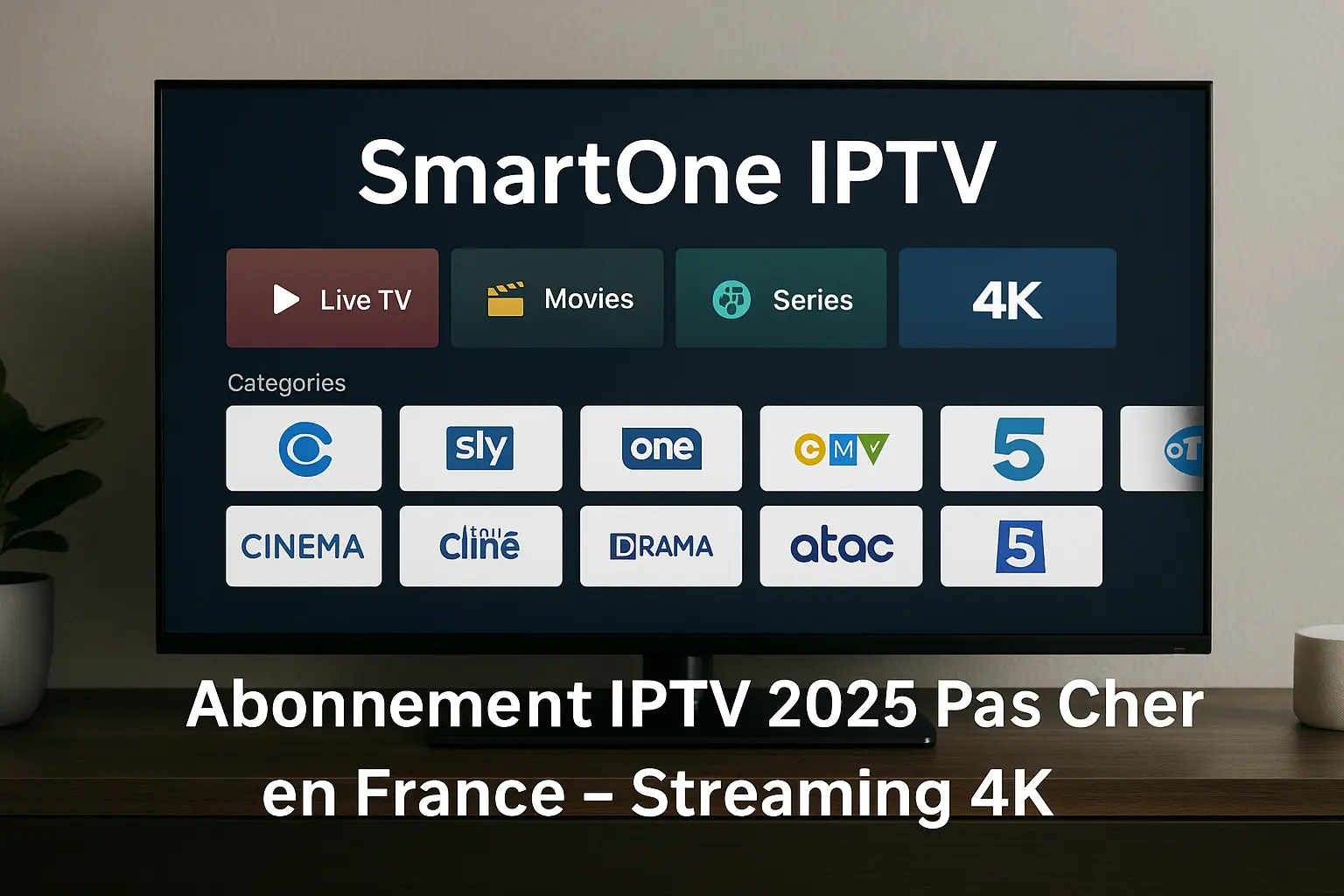 SmartOne IPTV Abonnement IPTV 2025 Pas Cher en France